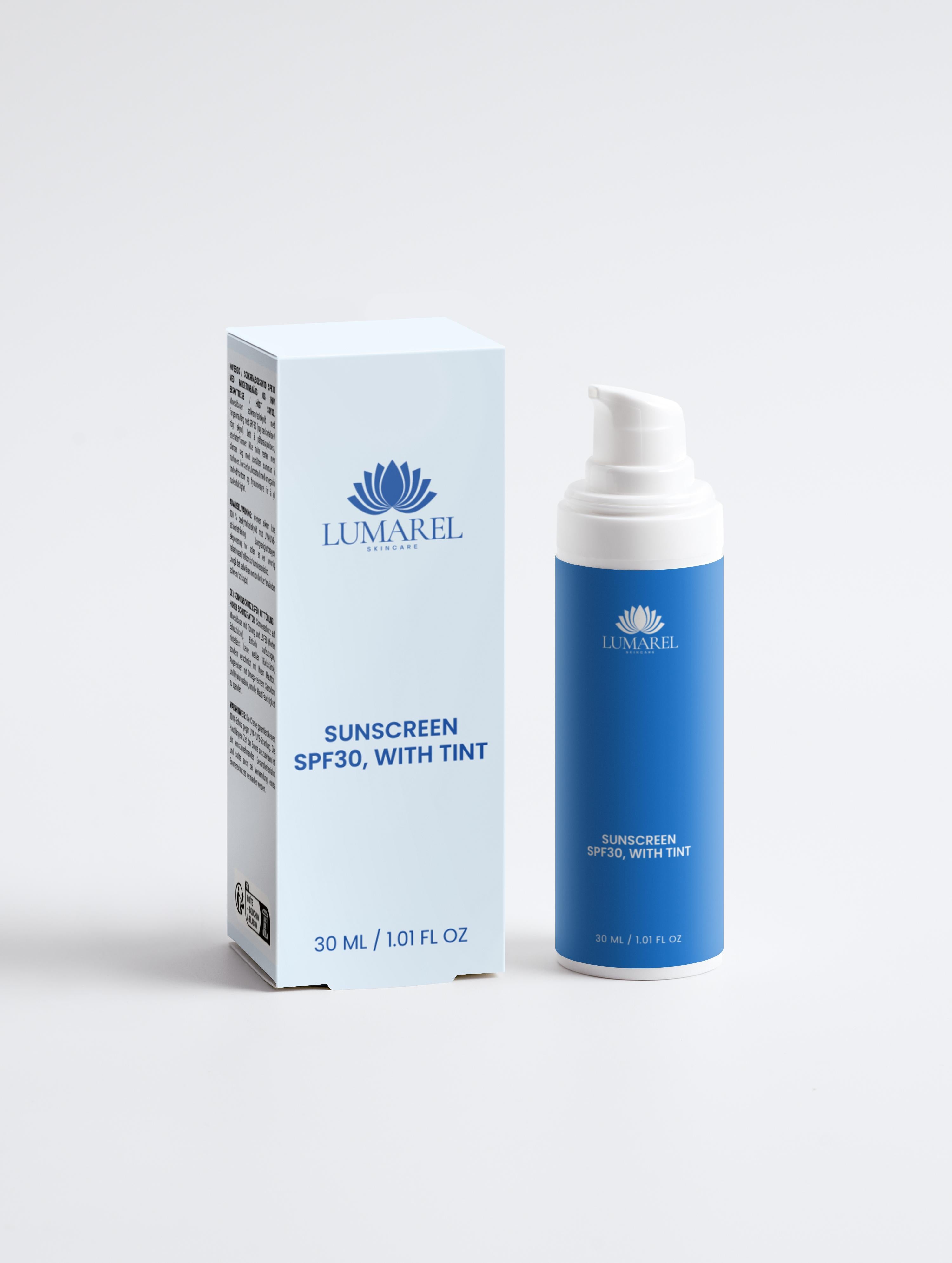 Sunscreen SPF30, with tint